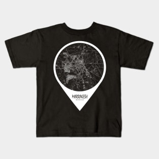 Marrakesh, Morocco City Map - Travel Pin Kids T-Shirt